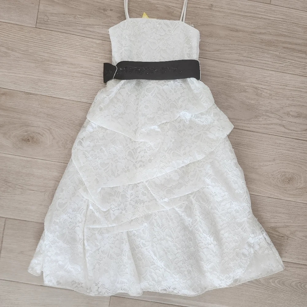 David's Bridal beaded lace GORGEOUS in PERFECT SHAPE - Picture 6 of 7
